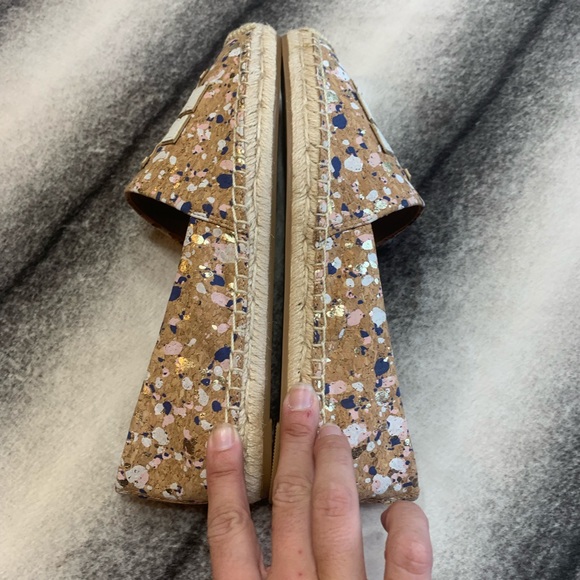{ Tory Burch } Ines Espadrille New Ivory Confetti - Picture 6 of 8